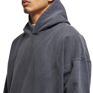 Hoodie court unisexe pour homme, design hiver, double couche, 100% coton, qualité supérieure, prix de gros - Product Image 4