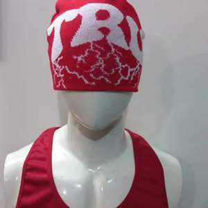 Bonnet tricoté en acrylique unisexe avec logo personnalisé Bonnet d'hiver plus chaud pour le sport Bonnet de ski Bonnet jacquard - Product Image 2