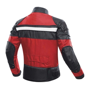Veste de moto imperméable pour hommes avec protection en cuir Équipement de conduite léger Coupe confortable et design de motard à la mode - Product Image 2