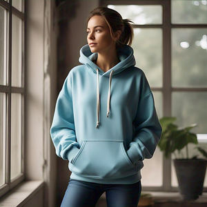 Chándal de lana de gran tamaño para mujer, Sudadera con capucha y pantalones de chándal, ropa deportiva para adultos, ropa de entrenamiento para correr, chándal - Product Image 6