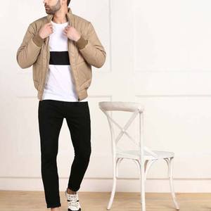 Chaqueta de bombardero para hombre de calidad superior Servicio OEM Personalizado Impermeable Recubierto Poliéster/Nylon Logotipo frontal Estilo de calle principal - Product Image 3