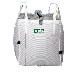 Bolsas FIBC resistentes al fuego tipo C 1000kg Conductivo PE Jumbo Bolsa a granel Polvo fino Caño impermeable Bolsa grande Cable de puesta a tierra - Product Image 5