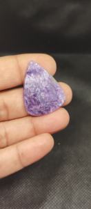 Cabujón de Charoita Natural Pulido, Gema Suelta Marrón para Joyería - Product Image 6