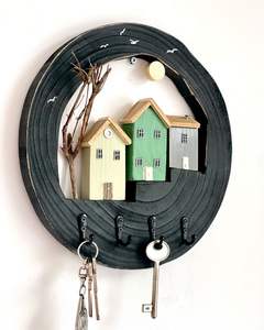 Tenture murale en bois pour chambre au-dessus du lit ajoutant une chaleur naturelle et une texture artistique décorative - Product Image 6