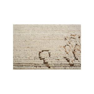 Tapis en laine afghane noué à la main, couleur ivoire, Re-1415, pour usage domestique - Tapis rectangulaire à motif abstrait pour salon et couloir - Product Image 3