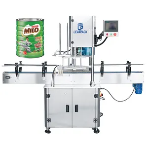 Levapack automatic rotary can sealing machine fully-automatic milk powder can sealing machine