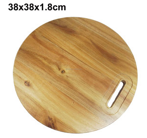 Offre Spéciale planche à découper et à découper en bois de forme carrée exclusive avec poignée pour la coupe de fruits, légumes et viande - Product Image 4