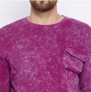 Survêtement de lavage à l'acide lourd de haute qualité avec logo Vêtements confortables Survêtements de lavage à l'acide pour hommes Utilisation hivernale - Product Image 3