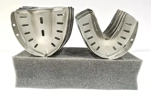 Bandejas de impresión de hoja sólida Bloqueo de borde Edentulous Bandeja de impresión Acero inoxidable - Product Image 2