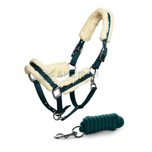Brida de caballo de cuero de estilo inglés ecuestre profesional con Halter hecho a mano de cuero duradero ideal para Trail de entrenamiento - Product Image 1