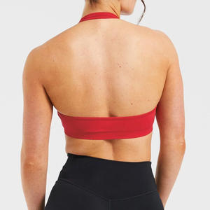 Soutien-gorge de sport dos nu haute résistance pour femme Design froncé antichoc Top de yoga en cours d'exécution à séchage rapide - Product Image 3