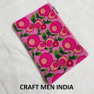 NOUVEAU TRAVAIL À PERLES FAIT À LA MAIN 2025 POCHETTE À FERMETURE À GLISSIÈRE PERLÉE pour FEMMES FÊTE et SOIRÉE - Product Image 5