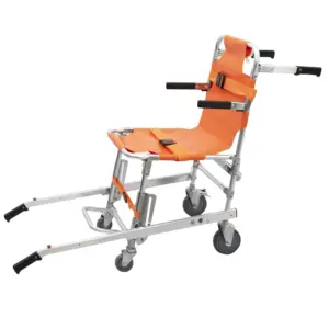 楼梯椅可折叠运输轮椅，带可调节皮带快速释放扣，用于救护车后送医疗升降机