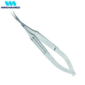 Ciseaux à micro-spring en acier inoxydable de 12 cm, outil de précision pour la beauté, les ongles et les travaux manuels, pour logo personnalisé sur les ongles par INNOVAMED - Product Image 4