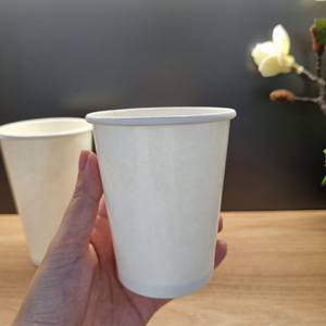 Gobelets en papier jetables d'usine de super qualité pour le café, le thé, le produit écologique à emporter, tasse de voyage blanche de café de 6oz 9oz 16oz - Product Image 3