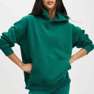 Sudaderas Casuales de Invierno Personalizadas para Mujer, 100% Algodón, Tejido de Punto Ecológico, Manga Murciélago, Personalizable en la Parte Delantera - Product Image 2