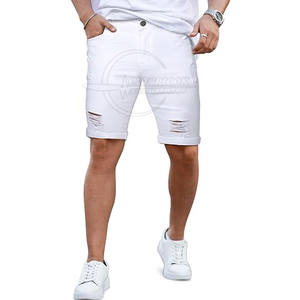 กางเกงยีนส์ขาสั้นสำหรับผู้ชายคุณภาพสูงผลิตจากผู้ผลิตที่มีสีแตกต่างกันสไตล์ใหม่ - Product Image 1