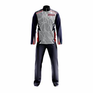 Survêtements de sport à col montant pour hommes grande taille solide imprimé respirant écologique poids moyen combinaison d'échauffement - Product Image 1