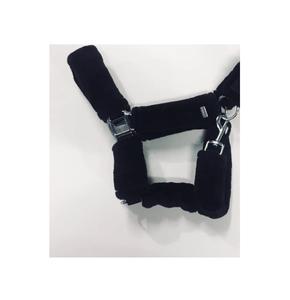 Vente chaude Doux Cheval Halter Noir Nylon Plein Vison Rembourrage Sangle Tête Collier Durable Confortable Couleurs Assorties Top - Product Image 2