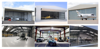 Conception de usine leader en Chine : Hangar pour avions avec structure en acier (poutres en H Q355B) et résistance sismique