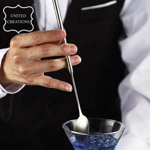 Home Bar Tool Set Stainless Steel <b>Cocktail</b> Muddler Mixing Spoon Whisk <b>Sticks</b> for Bartenders - Product Image 4