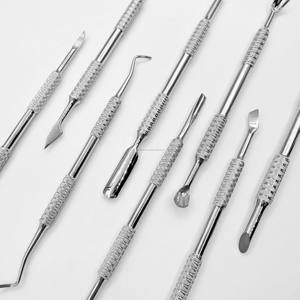 Lima de Uñas Profesional de Acero Inoxidable de Doble Punta y Empujador de Cutículas, Herramienta Reutilizable y Duradera para Manicura, Pedicura y Limpieza de Uñas - Product Image 6