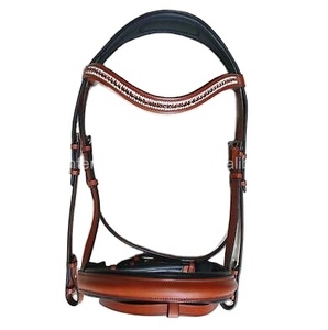 Brida de caballo de cuero Premium de alta calidad con banda de cejas de cristal Productos de caballo Premium - Product Image 1