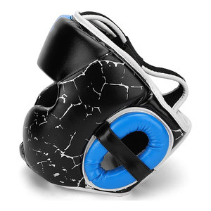 Protège-tête de boxe en cuir de haute qualité avec visière transparente réglable, options personnalisables, nouveau design, aérations de protection - Product Image 4