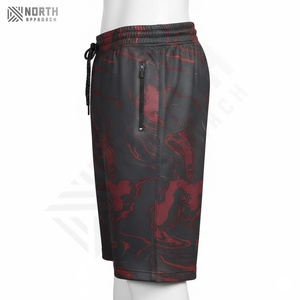 Polyester/Cotton Canvas <b>Men's</b> Oversized Casual <b>Jogging</b> <b>Shorts</b> Custom Embroidered Logo OEM Service Quick Dry Drawstring Closure - Product Image 6