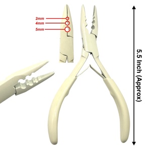 Wholesale 3 Hole Hair <b>Extension</b> Micro <b>Beads</b> Closer Plier 5.5 Inch – Stainless Steel Nano Ring Closing Tool - Product Image 3