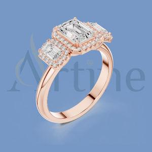 14K <b>Open</b> Band <b>Ring</b> with Pearl Accent - Product Image 1