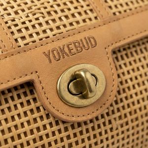 Sac bandoulière en gros pour femmes, fabriqué à la main, en jute avec garniture en cuir, sac à main tissé, style bohème vintage, réutilisable - Product Image 6