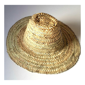 Sombrero tejido de paja para mujer, sombrero de Sol de paja plegable flexible de ala ancha, Caryln - Product Image 1