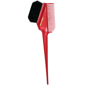Pinceau de coloration capillaire K-60 BR Rouge Carmin, poils noirs, soin ionique des cheveux, outil de salon, logo personnalisable, manche ABS, matériau bois-plastique - Product Image 1