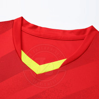 Conjunto de Uniforme de Fútbol de Poliéster Sublimado de Alta Calidad, Personalizado con el Nombre del Equipo, Manga Corta, Verano, Superventas