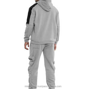 Conjunto Deportivo de 2 Piezas con Logotipo Personalizado, Impresión Puff, 100% Poliéster, Estilo Vintage, para Entrenamiento y Jogging, Unisex para Hombre - Product Image 4