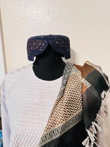 Gorro Formal Tradicional Nomádico Afgano para Hombre, Hecho a Mano con Encaje, Étnico Pashtún, Bordado Cultural Islámico, 100% Algodón - Product Image 6