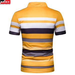 Casual Fitness 100% algodón al por mayor Simple estiramiento en blanco secado rápido cómodo mejores telas tallas grandes hombres polos - Product Image 3