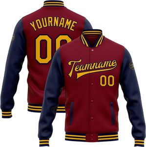 Vestes universitaires OEM Letterman avec logo personnalisé et broderie en laine et cuir PU pour les équipes sportives et scolaires - Product Image 1