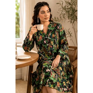 Vestido de Fiesta Elegante de Chifón Largo Hasta el Suelo para Mujer, Nooristan Gulnaar - Product Image 5