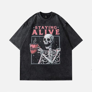 100% algodón personalizado camiseta Fabricación e impresión serigrafiada camisetas Casual Wear gráfico camisetas - Product Image 3