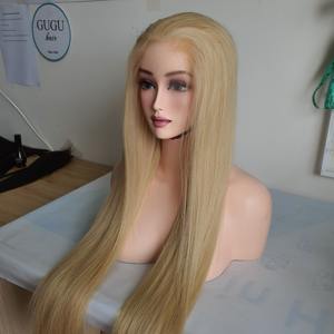 30 pouces perruques de cheveux humains 100% faisceaux droits d'os vietnamiens blonds 613 couleur de cheveux transparente pour fermeture à lacet - Product Image 6