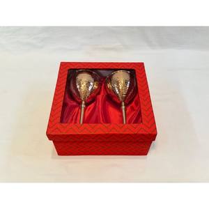 Vintage Copper Metal Goblet <b>Gift</b> Box Copper And Brass <b>Wine</b> Glass Anniversary Wedding Housewarming Couples <b>Wine</b> Lover <b>Gifts</b> - Product Image 6
