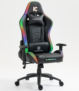 RGB ánh sáng nhiều màu thay đổi ghế trò chơi với điều khiển từ xa của ghế thể thao điện tử - Product Image 2