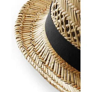 Custom <b>Summer</b> Trilby <b>Hat</b> with <b>Straw</b> for Camping & Hiking - Product Image 2