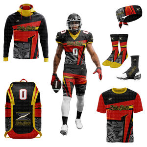 2025 personalizado clubes y equipos uniforme superventas calidad americana fábrica sublimación jóvenes aparejos sarga calidad sublimada - Product Image 1