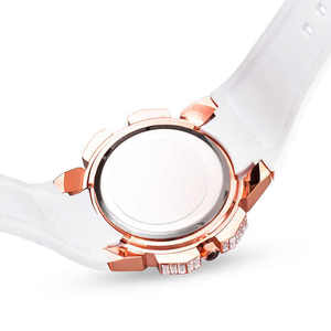 2025 Hip Hop CZ Stone Montres De Luxe Designer Blanc Bande Rouge Visage Montre pour Femmes Homme pour Casual et Party Wear - Product Image 3