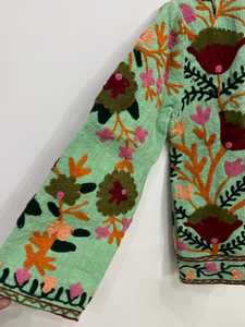 Suzani, chaqueta bordada a mano, ropa de mujer, chaqueta de invierno, abrigo de algodón bohemio indio, ropa de abrigo étnica hecha a mano, regalo para ella - Product Image 3