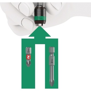 WERA Kraftform Turbo 826 T Bit Holder with <b>Quick</b>-Change Chuck and 2-Component Handle - Product Image 6