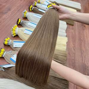 ¡PRODUCTO MÁS VENTA! Pelo a granel de alta calidad disponible en stock extensión de cabello vietnamita de color de tono oscuro liso natural - Product Image 1